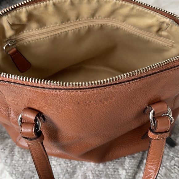 Coach Brown Leather Crossbody Purse / Bag - Picture 5 of 8